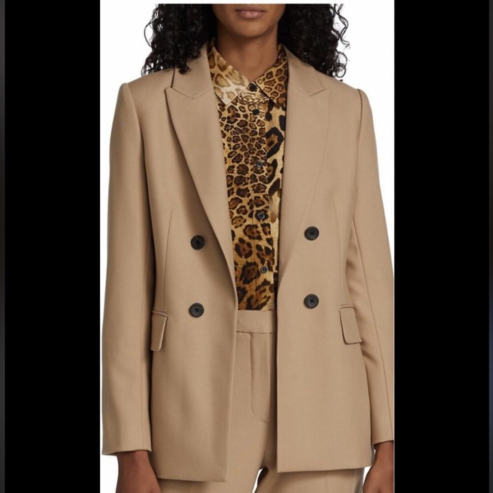 Elie Tahari Wool Double-Breasted Blazer Size 10
